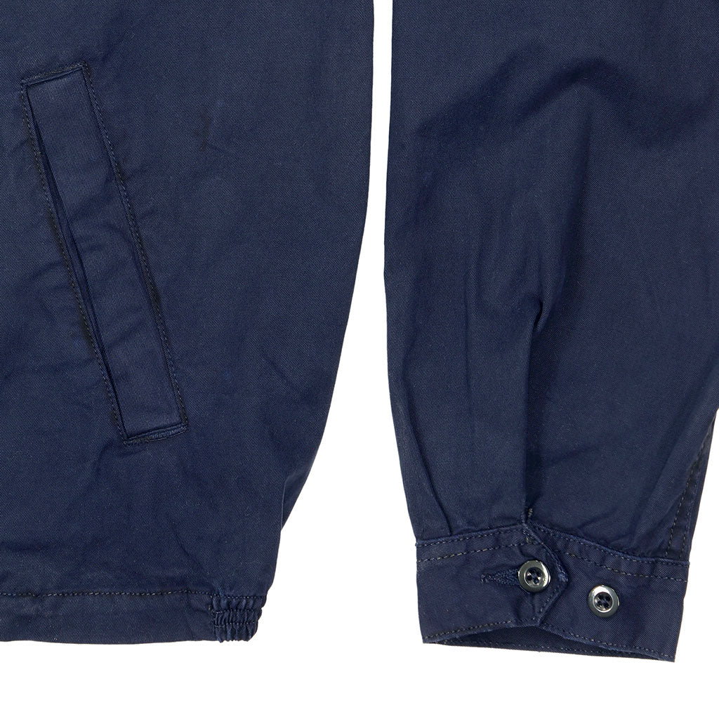 Zip Front 2 Pocket Cotton Cliff Jacket - EZ Dark Navy
