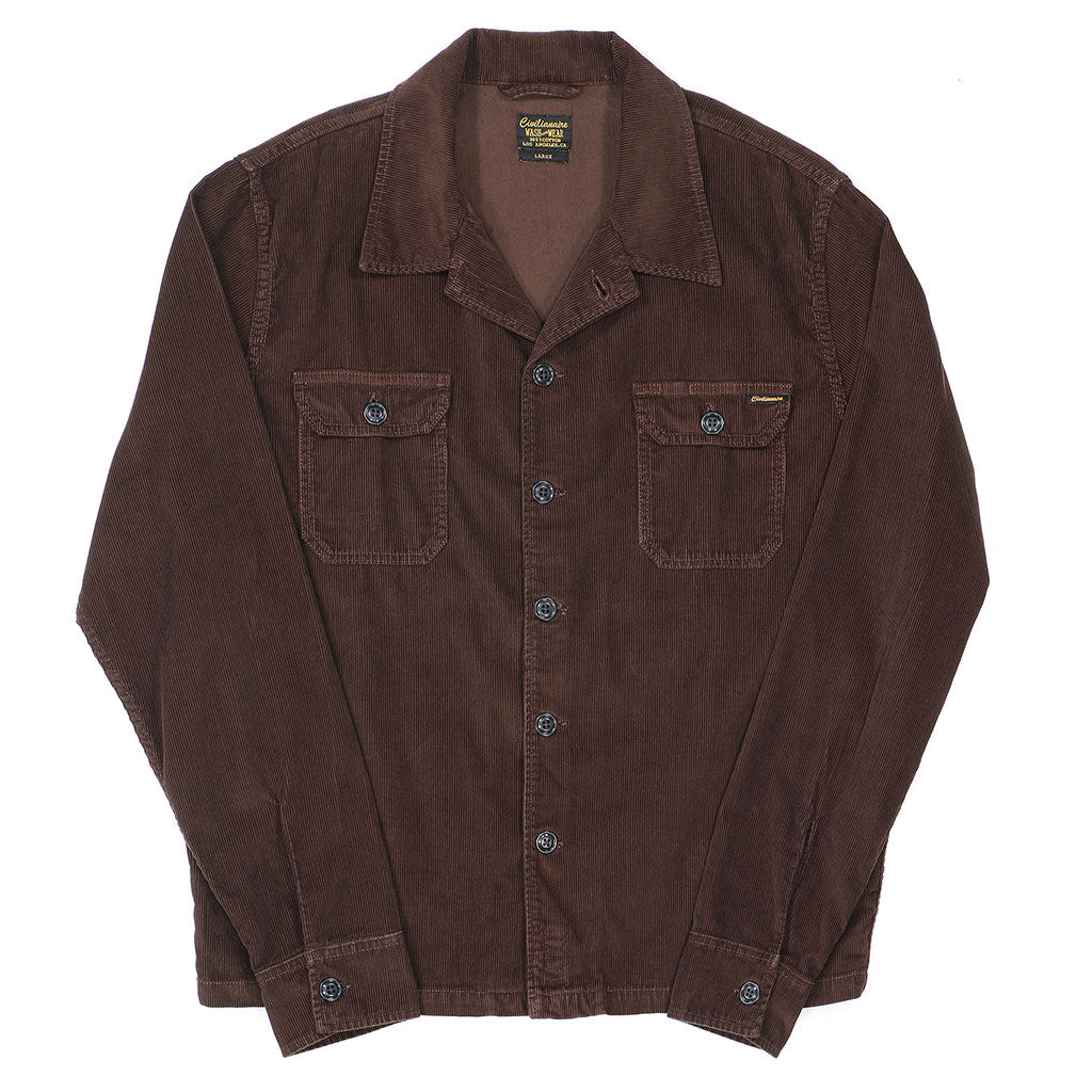 2-Pocket Lucca 14W Corduroy Jacket - Deep Brown