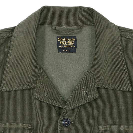 2-Pocket Lucca 14W Corduroy Jacket - New Army Green