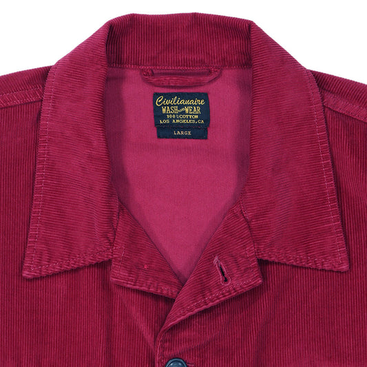 2-Pocket Lucca 14W Corduroy Jacket - Beet Red