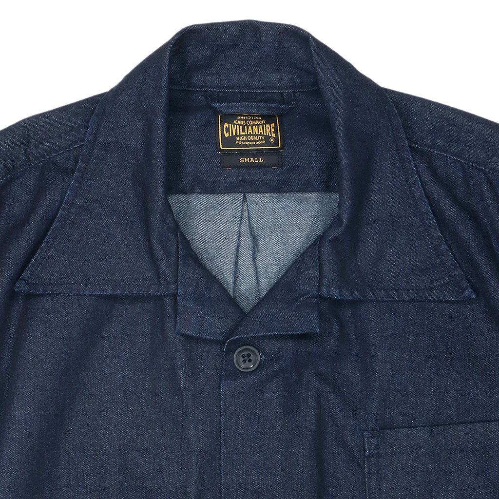 Lot 45LC – Rigid Indigo Denim Chore Coat – Unwashed… Made in Tennessee for  110 years, This unlined jacket is a go to for making M