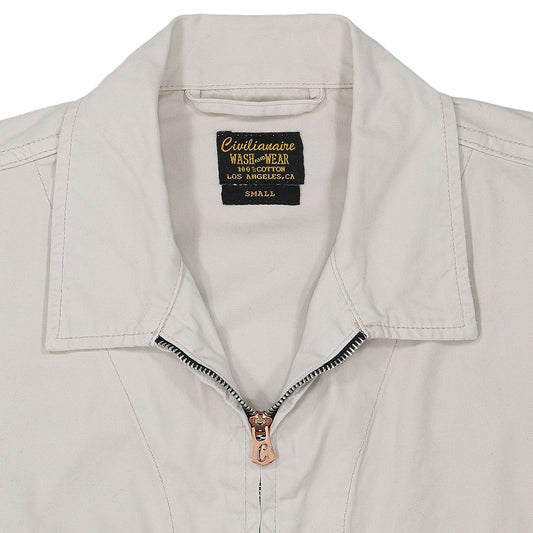 Notch Flap Pockets Zip-Up Rincon Twill Jacket - Ash