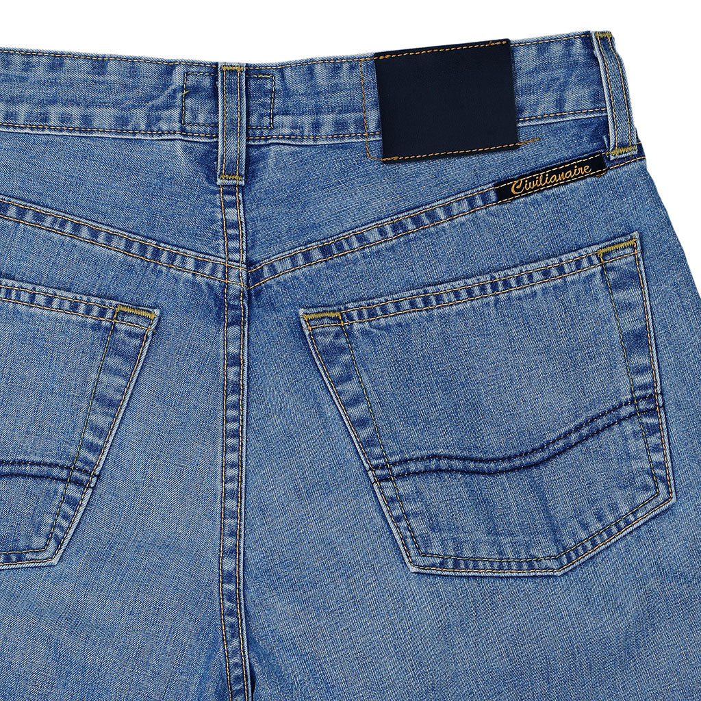 10 oz. Denim Daddy Crop Jean - Light Vintage Wash