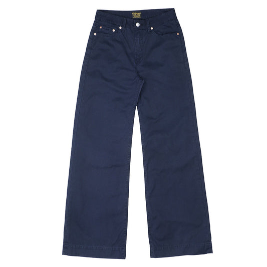 5-Pocket High Rise Wide Twill Pants - EZ Dark Navy