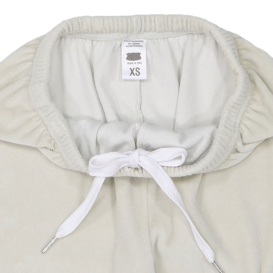 "SIENA" 26" Inseam Velour Sweatpants - Ash