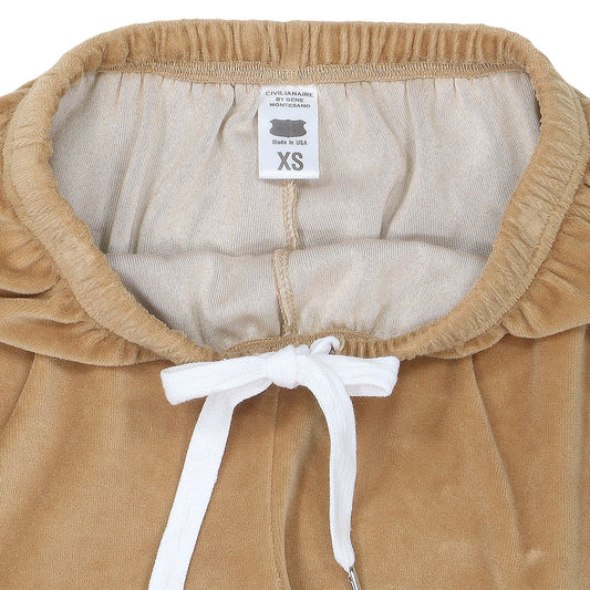 "SIENA" 26" Inseam Velour Sweatpants - Kindling