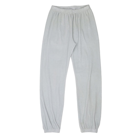 "SIENA" 26" Inseam Velour Sweatpants - Frost