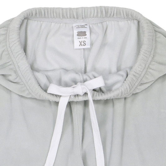 "SIENA" 26" Inseam Velour Sweatpants - Frost