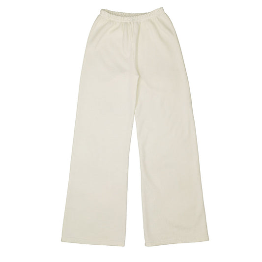 "SIENA Bell Bottom" 29" Inseam Triblend Sweatpants - Winter White