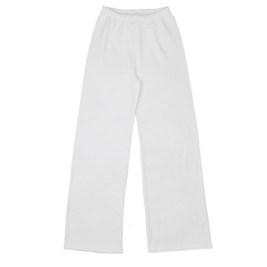 "SIENA Bell Bottom" 29" Inseam Triblend Sweatpants - White