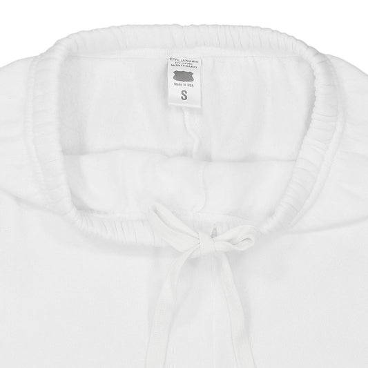 "SIENA Bell Bottom" 29" Inseam Triblend Sweatpants - White