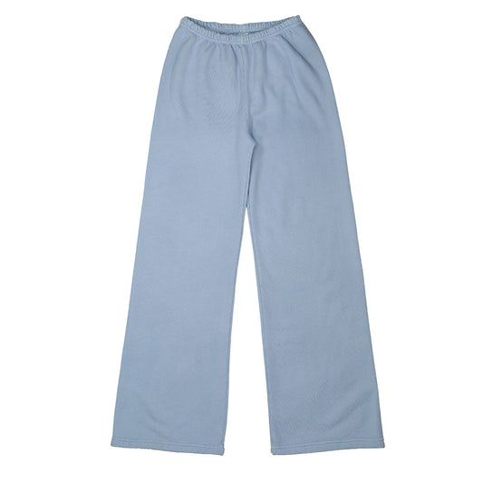 "SIENA Bell Bottom" 29" Inseam Triblend Sweatpants - Bright Blue
