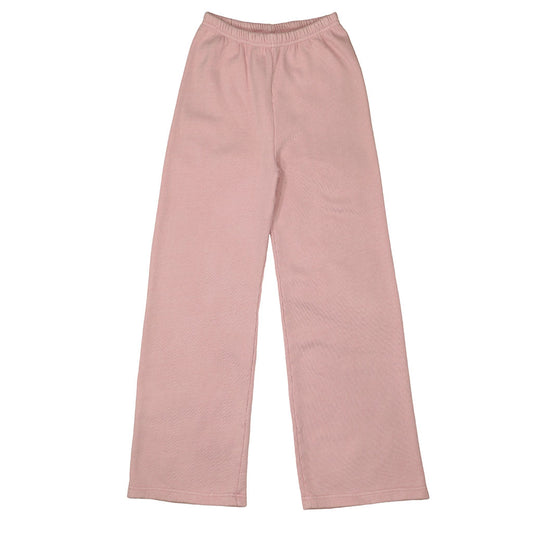 "SIENA Bell Bottom" 29" Inseam Triblend Sweatpants - Tea Rose