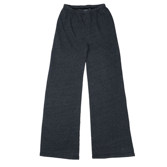 "SIENA Bell Bottom" 29" Inseam Triblend Sweatpants - Dark Coal