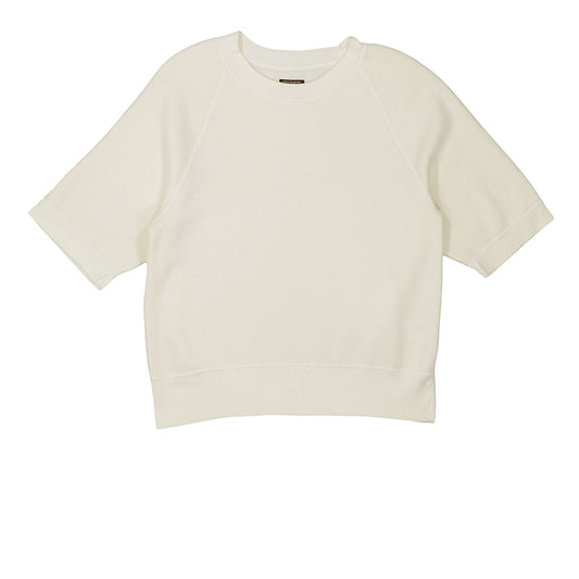Short Sleeve Raglan Triblend  Crewneck - Winter White