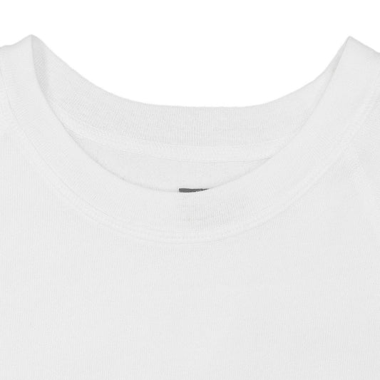 Short Sleeve Raglan Triblend  Crewneck - White