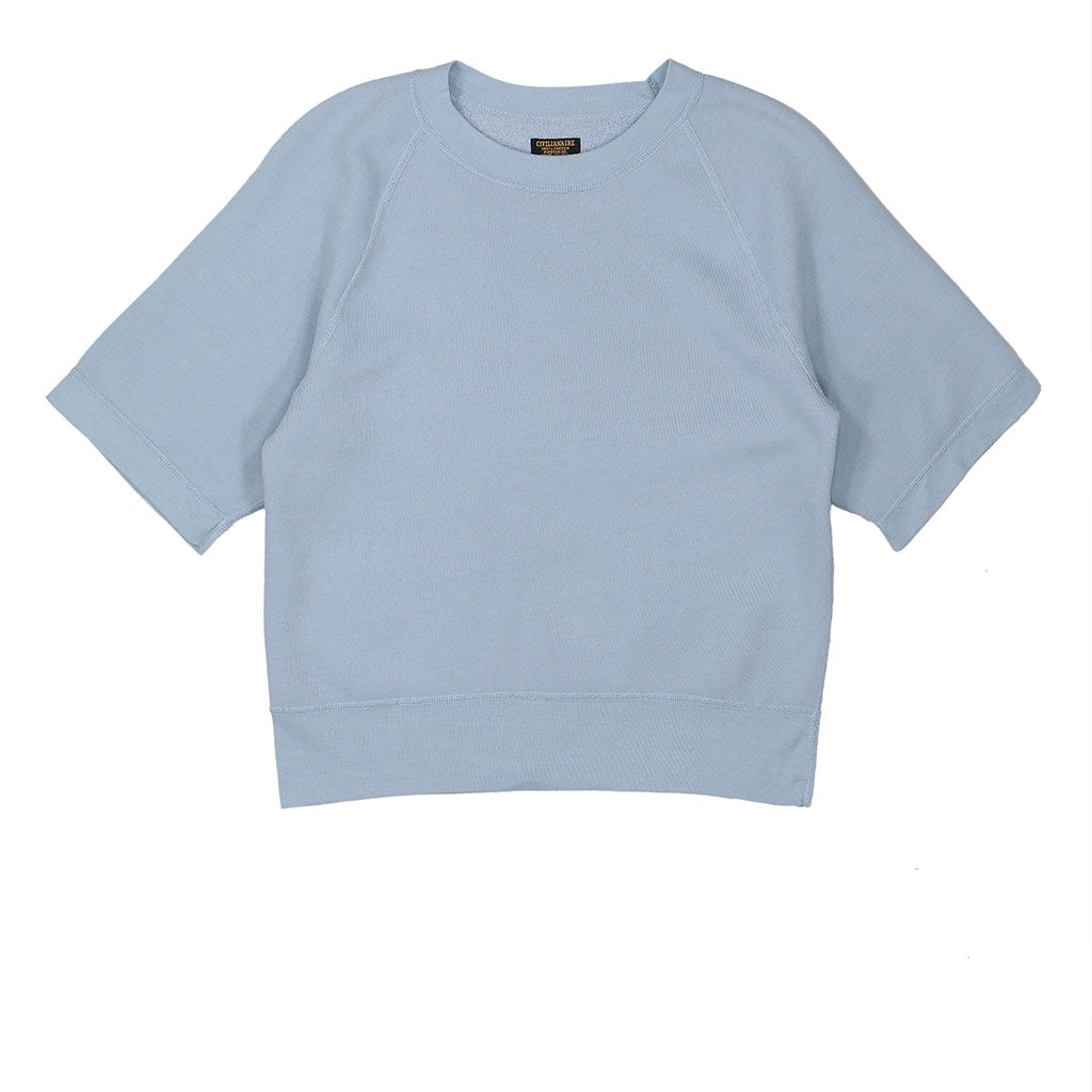 Short Sleeve Raglan Triblend  Crewneck - Bright Blue