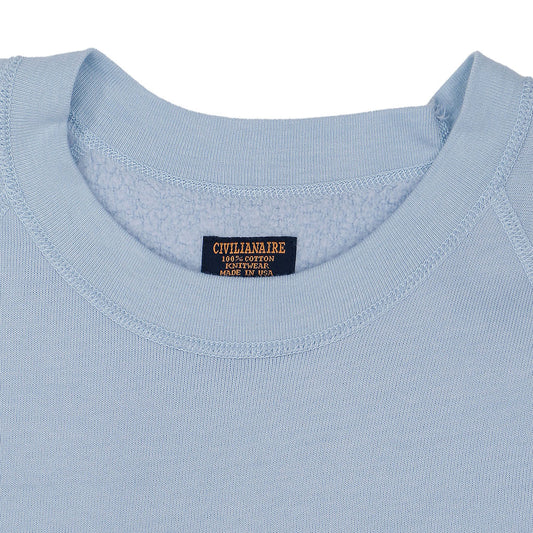 Short Sleeve Raglan Triblend Crewneck - Bright Blue