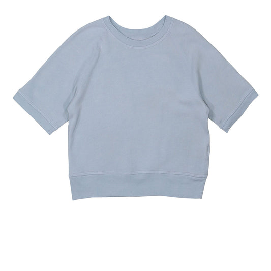 Short Sleeve Raglan Triblend  Crewneck - Cool Blue