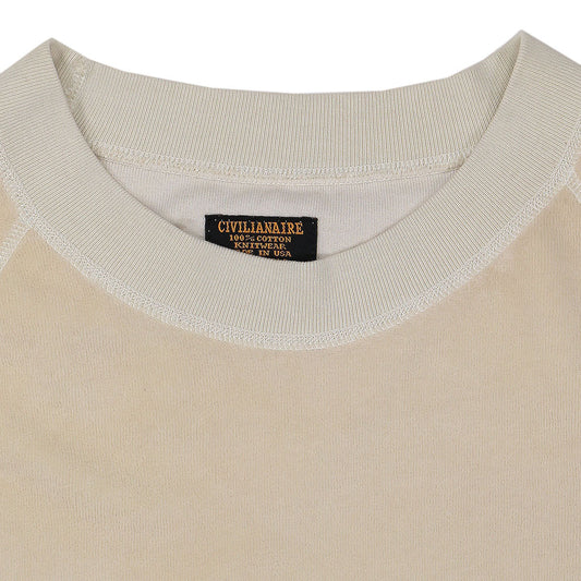 Women's Raglan Crew Neck Sweatshirt Velour - Ash