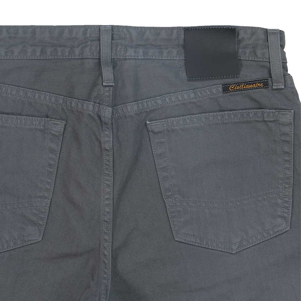 5-Pocket Regular Fit 13.5 oz Twill Pants - Charcoal