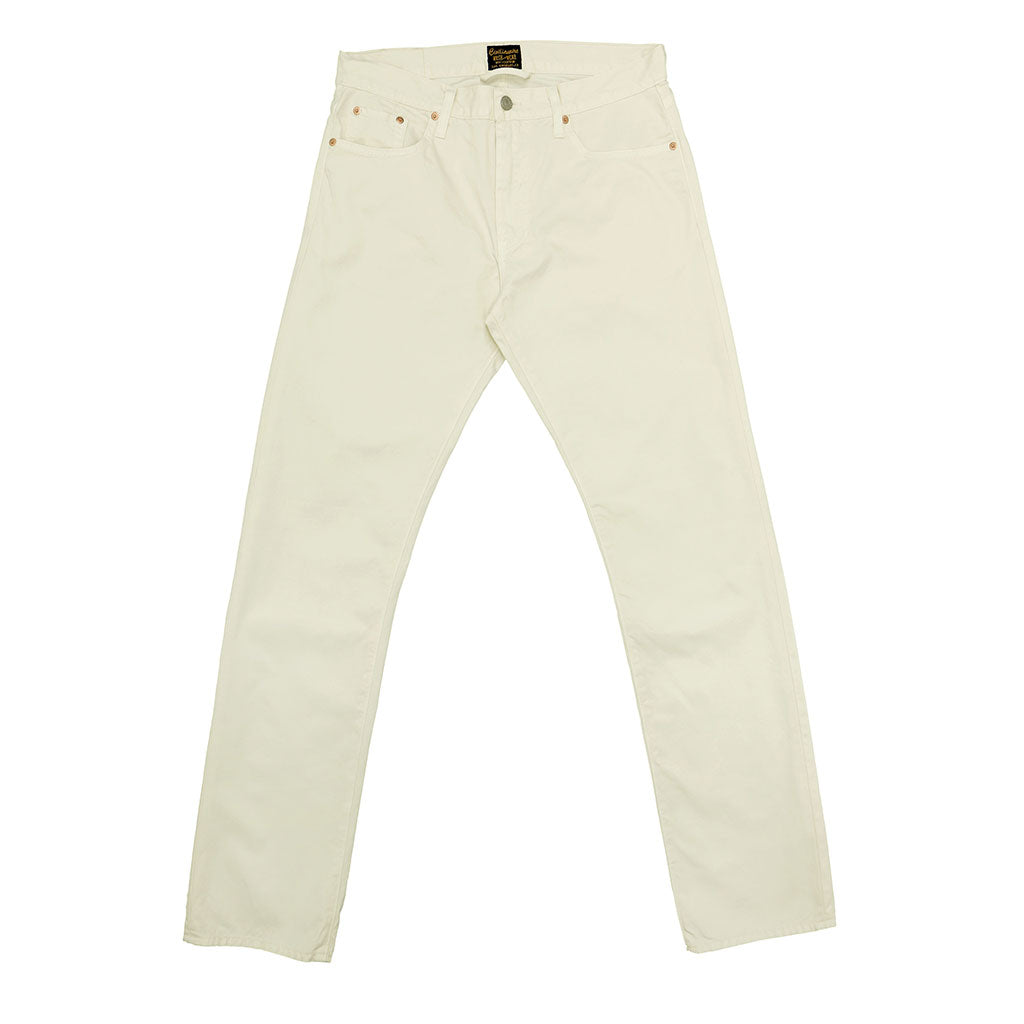 5-Pocket Slim Fit Twill Pants - Winter White