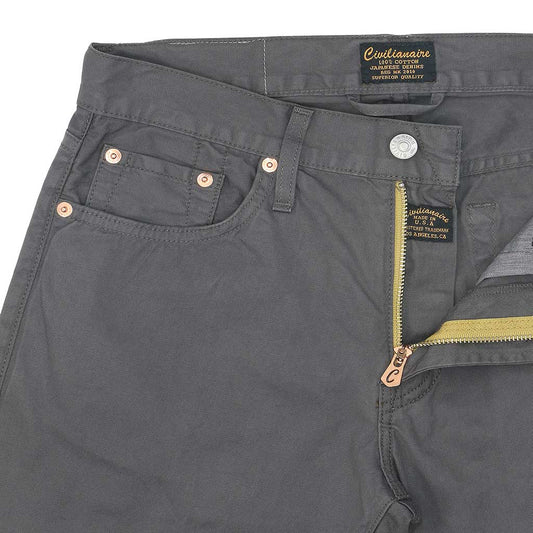 5-Pocket Slim Fit Twill Pants - Ore