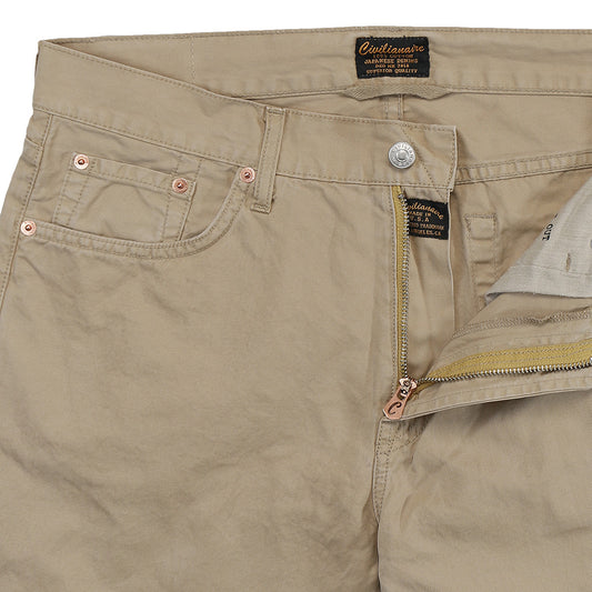 Men's 5-Pocket Slim Fit Twill Pants - Rattan