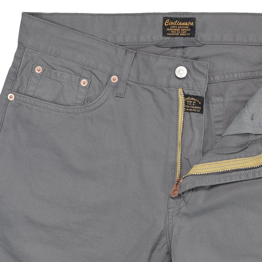 Men's 5-Pocket Slim Fit Twill Pants - Iron