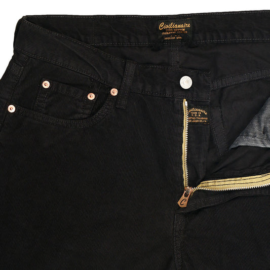 5-Pocket Slim Fit Corduroy Pants - Sharp