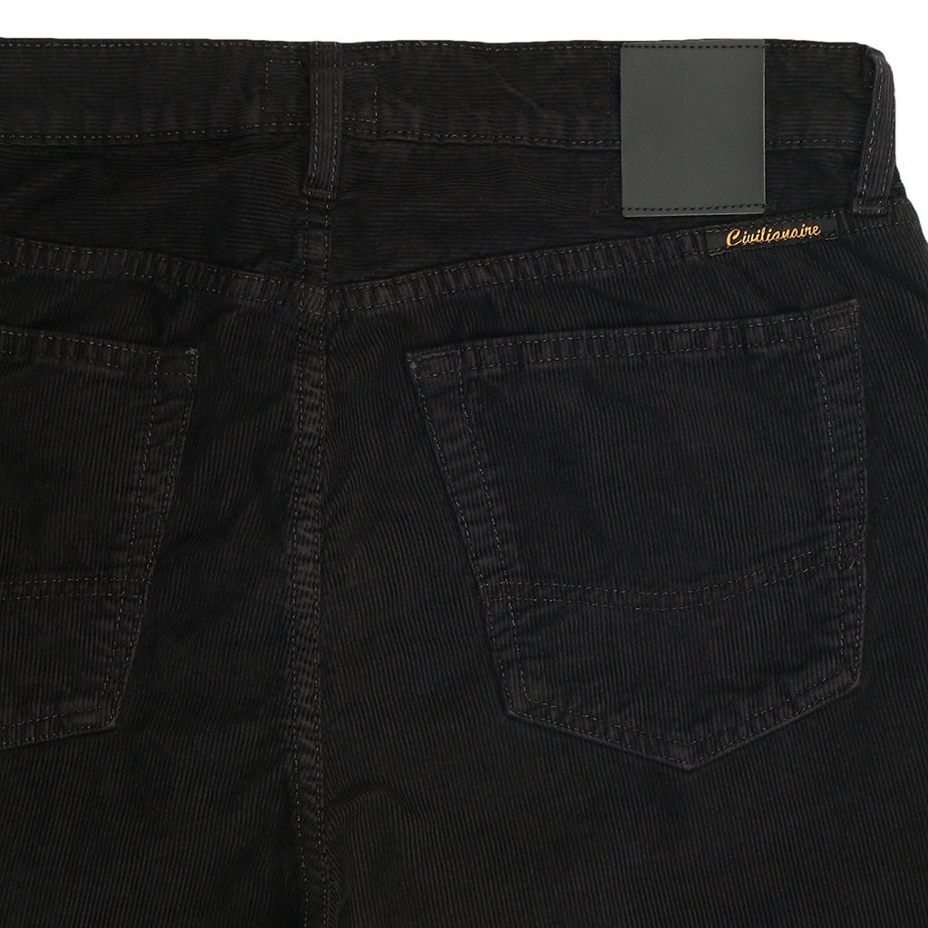 5-Pocket Slim Fit Corduroy Pants - Sharp