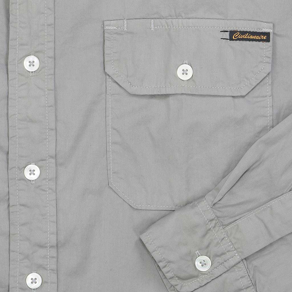 Long Sleeve 2 Pocket Notch Flap Shirt Coronado - Blue Ship #4031
