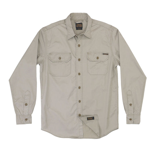 Long Sleeve 2 Pocket Notch Flap Zn Twill - KHAKI 2