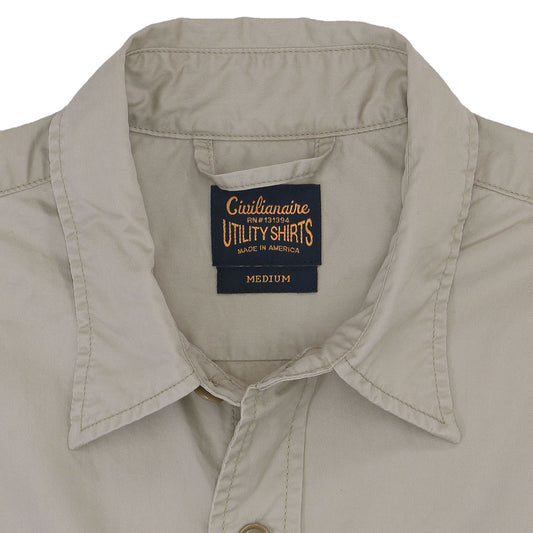 Long Sleeve 2 Pocket Notch Flap Zn Twill - KHAKI 2