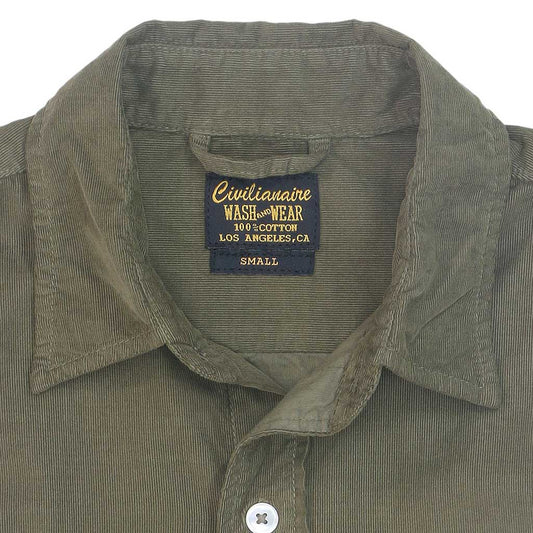Long Sleeve Notch Flap Shirt 28-Wale Light Weight Corduroy - Elmwood