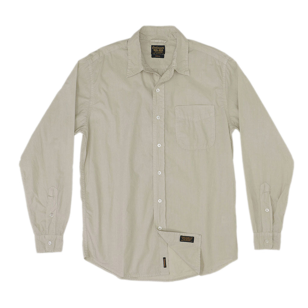 Long Sleeve 1 Pocket Shirt Poplin - Ash