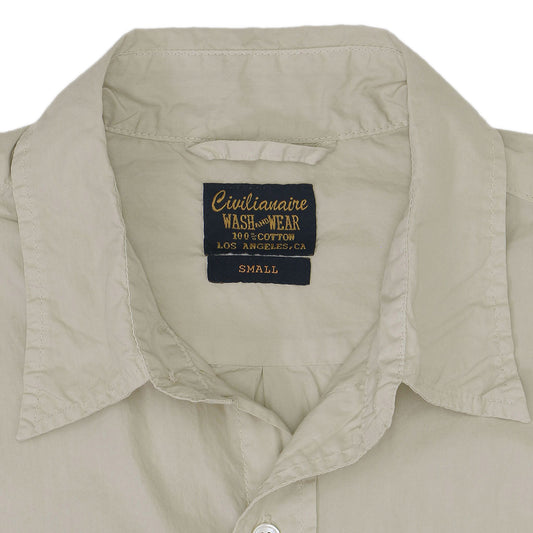 Long Sleeve 1 Pocket Shirt Poplin - Ash