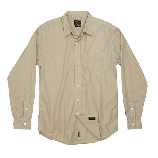 Long Sleeve 1 Pocket Shirt Poplin - Chino #1057