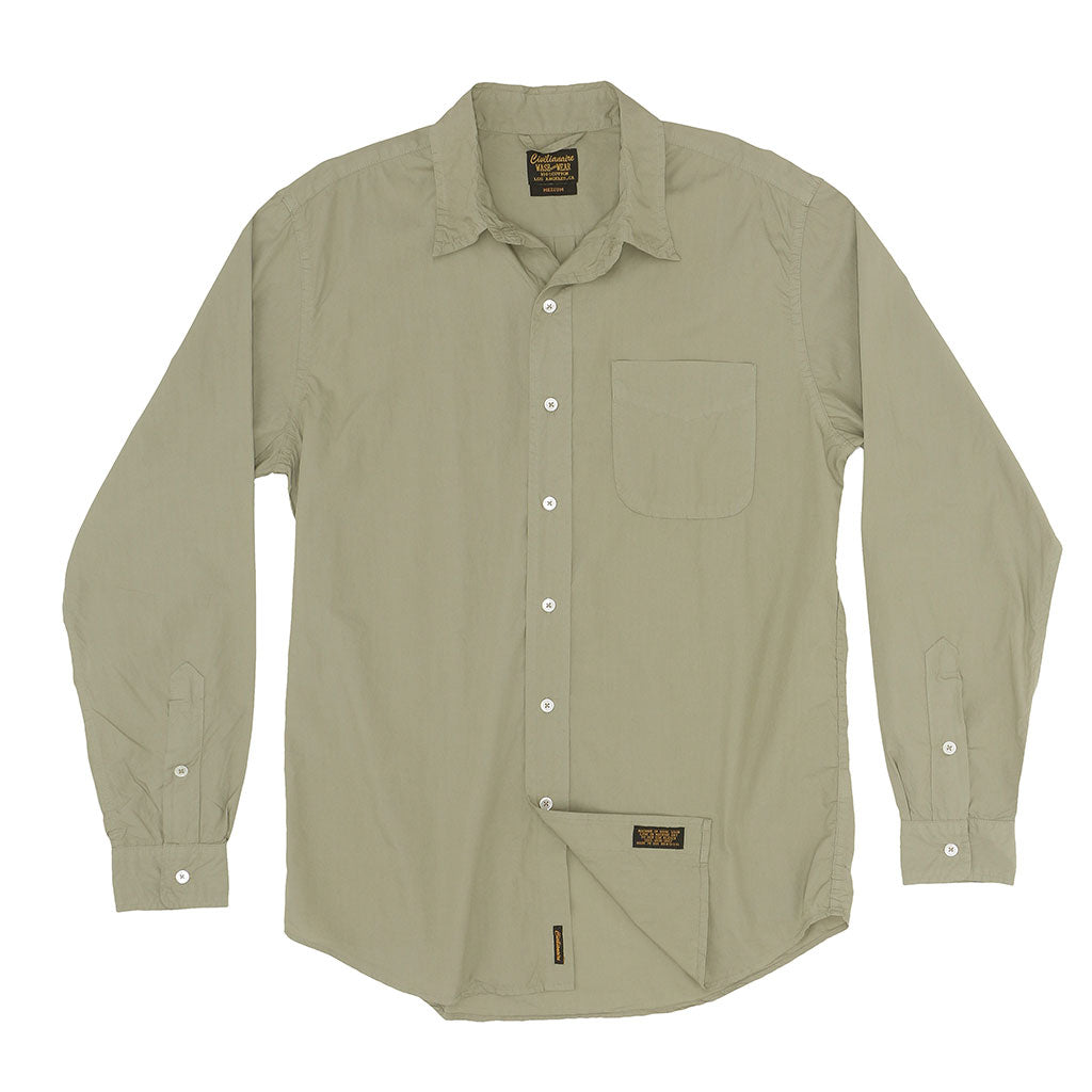 Long Sleeve 1 Pocket Shirt Poplin - Swampy