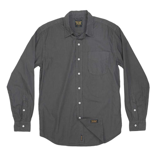 Long Sleeve 1 Pocket Shirt Poplin - Tarnish Grey