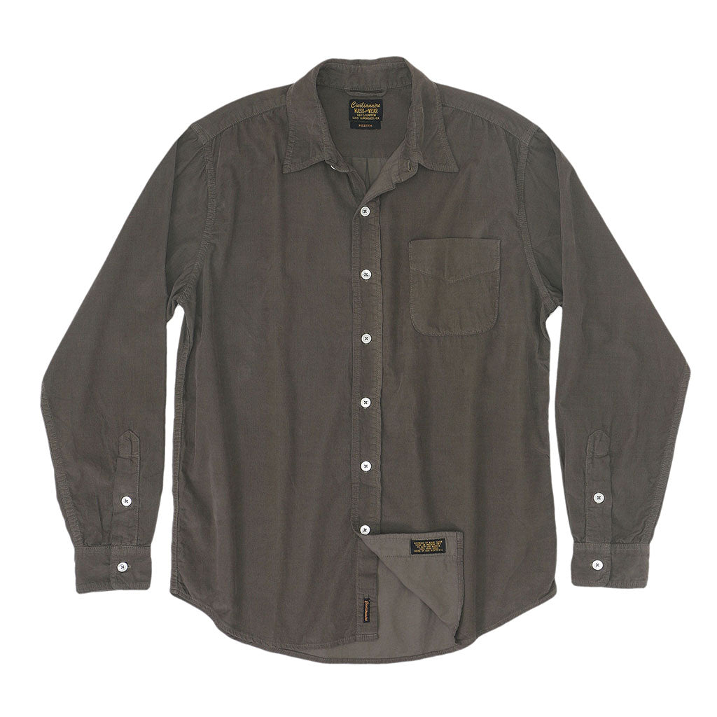 Long Sleeve Single Pocket Shirt 28-Wale Light Weight Corduroy - Husky