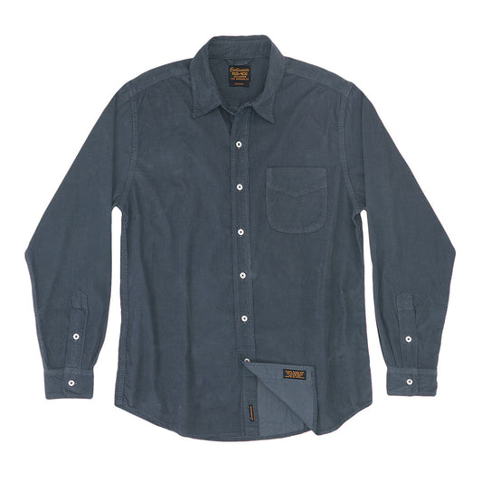 Long Sleeve Single Pocket Shirt 28-Wale Light Weight Corduroy - Moon