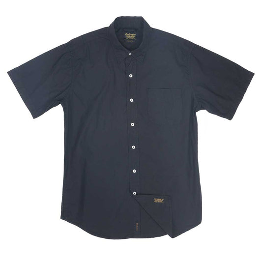 Short Sleeve 1 Pocket Shirt Poplin - Jet Black