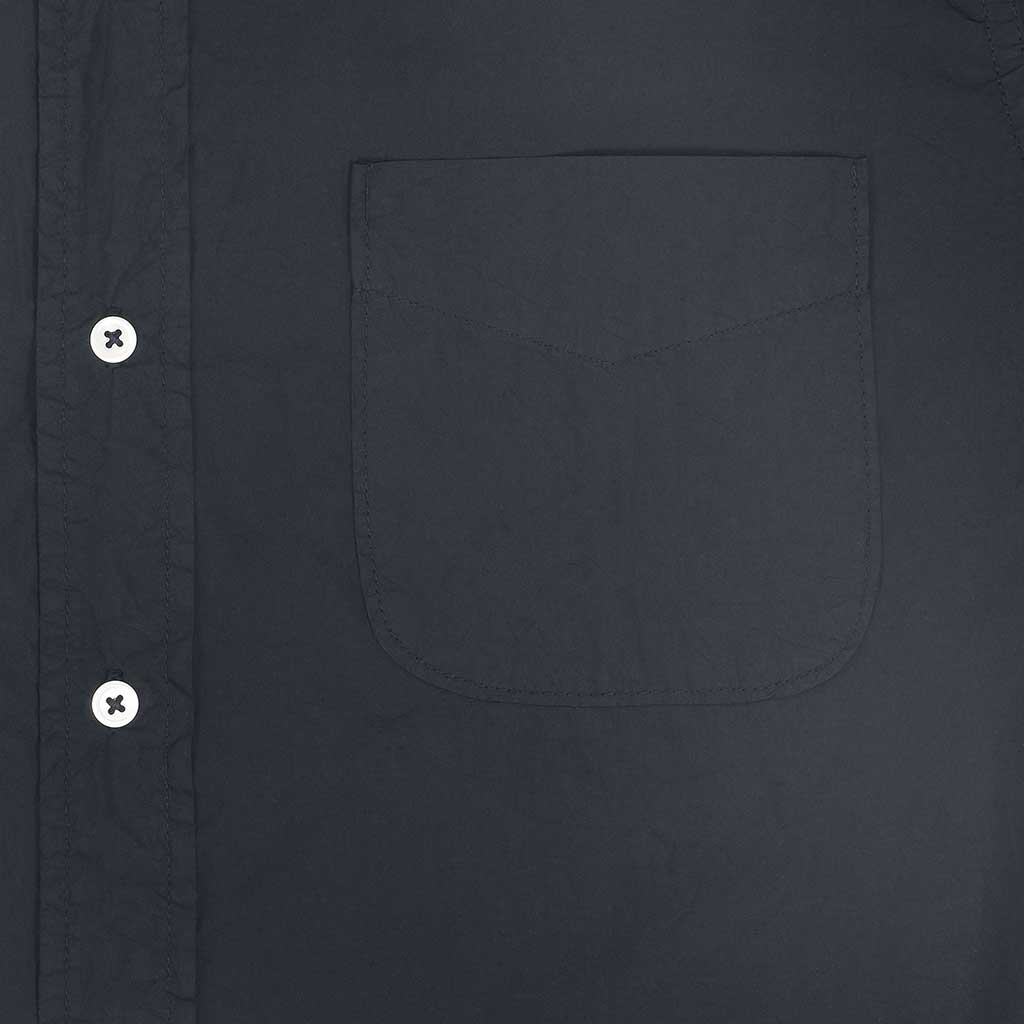 Short Sleeve 1 Pocket Shirt Poplin - Jet Black