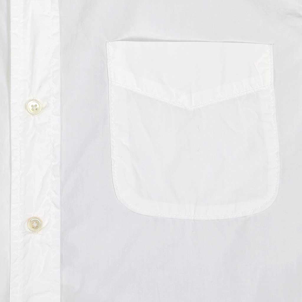 Short Sleeve 1 Pocket Shirt Poplin - White