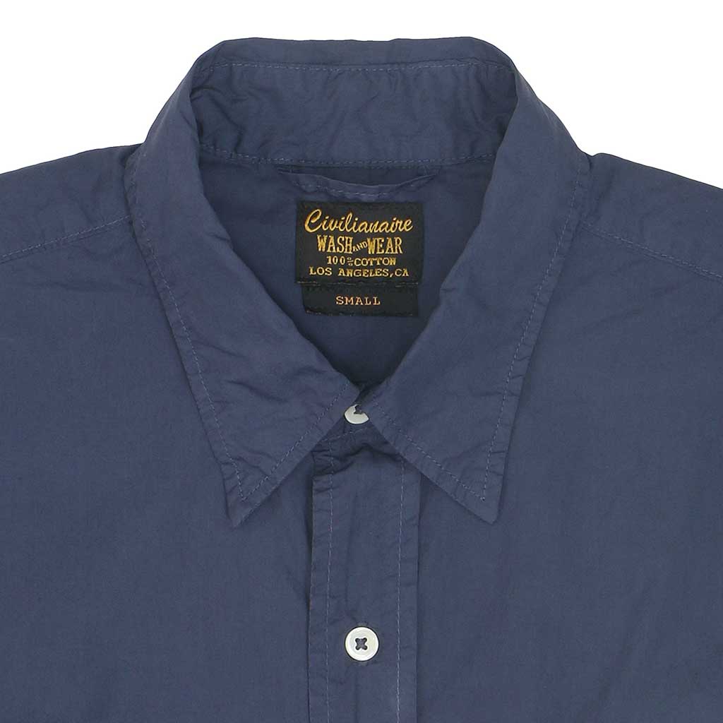 Short Sleeve 1 Pocket Shirt Poplin - Dark Slate Blue