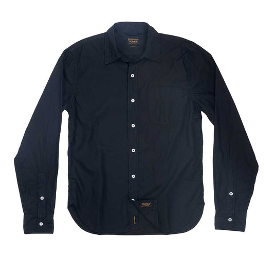 Long Sleeve 1 Pocket Shirt Poplin - Jet Black