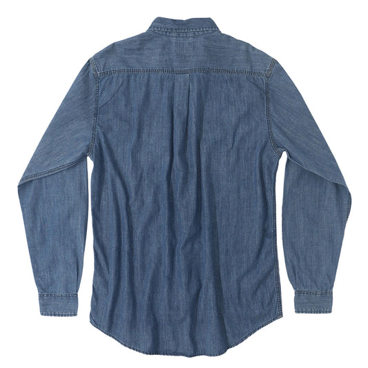 Long Sleeve 1 Pocket Shirt 6.5 oz. Denim - Dark Stone Wash