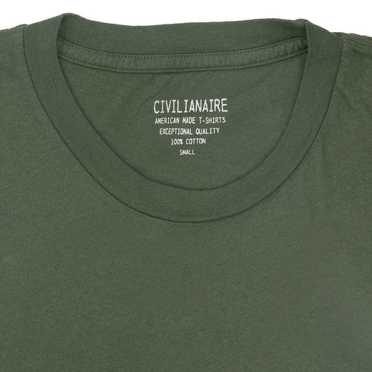 Crew Neck Short Sleeve Tee - Old Olive