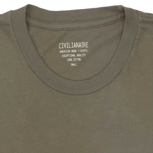 Crew Neck Short Sleeve Tee - Dark Covert Green